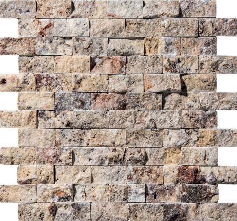 Scabos Travertine Split Face  Mosaics