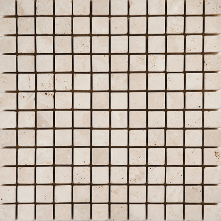 Light Travertine Tumbled Mosaics